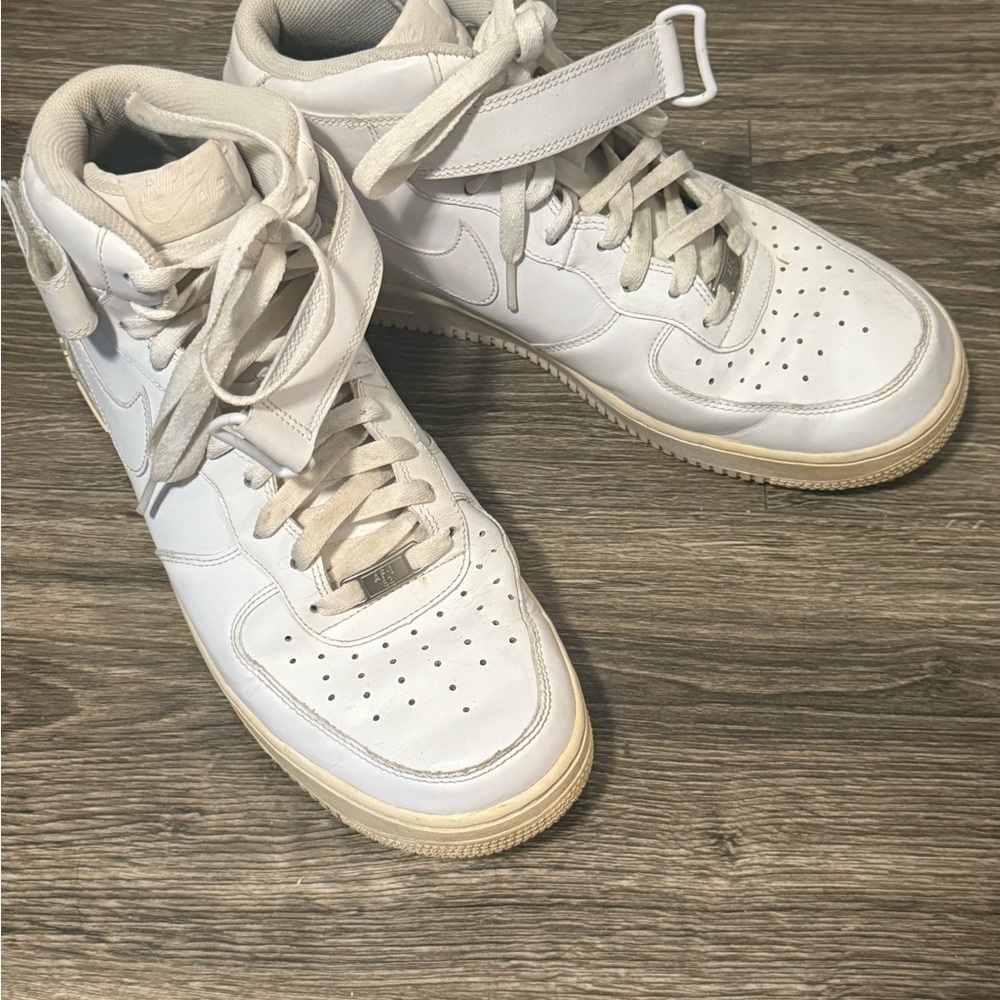 Nike Men's White Air Force High-Top Sneakers